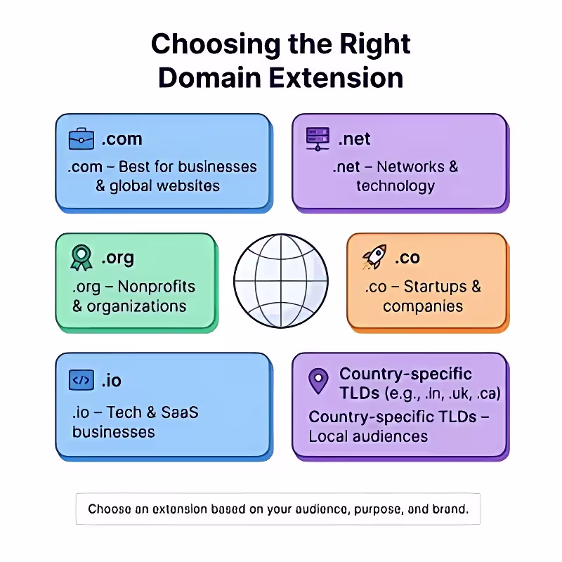 Choosing the Right Domain Extension